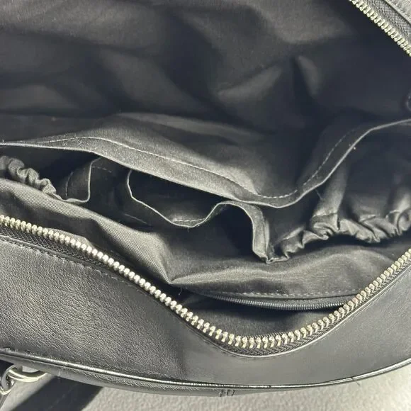 Coach Addison Tote Black Leather Diaper Bag Satchel Shoulder Crossbody F18374 - Picture 11 of 15